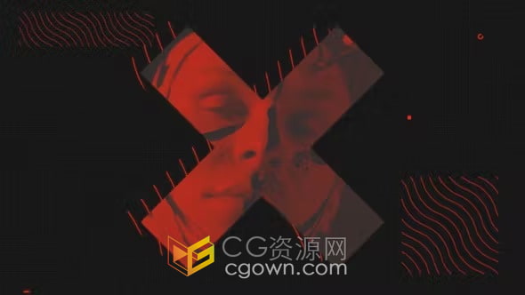 文字介绍动感节奏快剪风格快闪片头AE视频动画模板