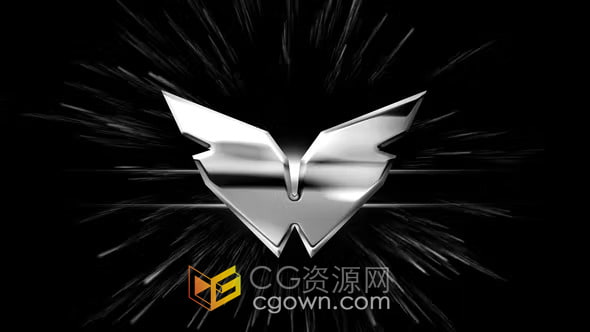 光泽金属LOGO动画视频片头标志效果-AE模板下载