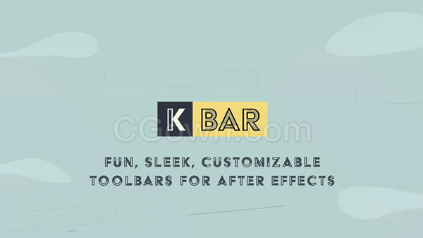 AE脚本KBar2 v2.0.6自定义UI工具栏方便管理调用