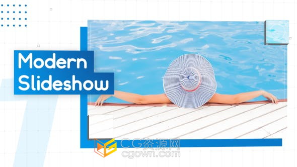 Colorful Modern Slideshow现代幻灯片时尚图文介绍视频动画制作-AE模板