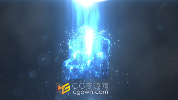 Storm Logo Reveal风暴能量闪电光线特效LOGO动画视频制作-AE模板