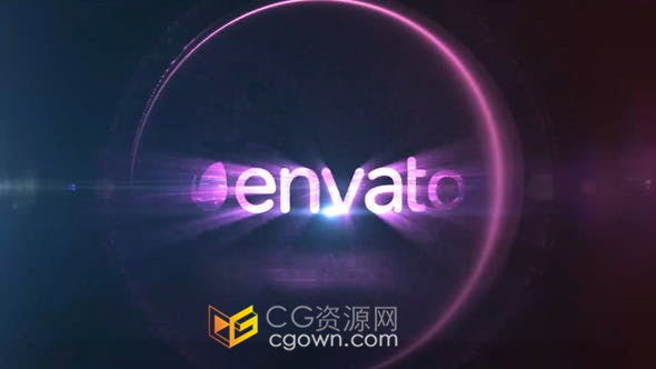 Particles Logo Reveal华丽粒子能量光线爆炸耀斑闪耀-AE模板