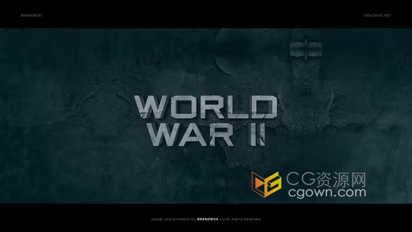 AE模板-战争电影动作大片史诗标题预告片