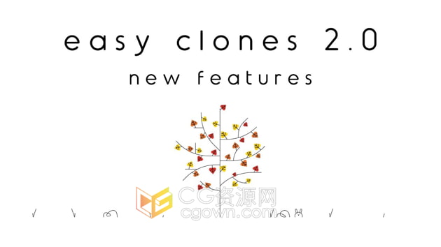 Easy Clones v1.1 AE脚本为2D图层克隆系统工具