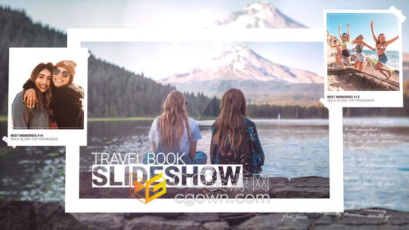 AE模板-简约风格污渍噪点过渡毕业旅行青春纪念册婚礼家庭旅游相册