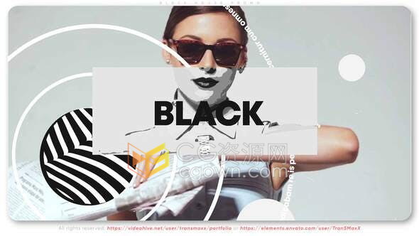 Black House Promo商品服务换季活动宣传vlog视频片头-AE模板