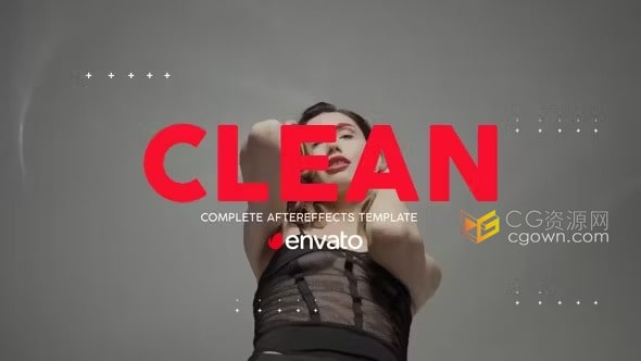 AE模板-时尚品牌产品介绍模特展示社交媒体频道短视频广告