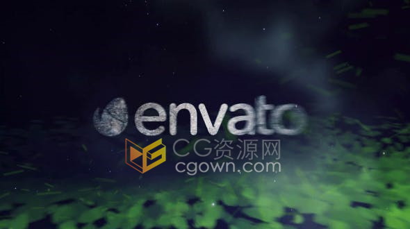 Particles Logo Reveal粒子标志旋转飞溅动画制作视频片头-AE模板