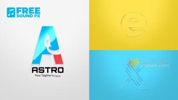 科技简洁logo演绎公司宣传片头AE模板