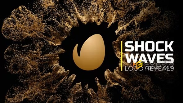 AE模板-史诗震撼爆炸粒子冲击波标志介绍LOGO动画