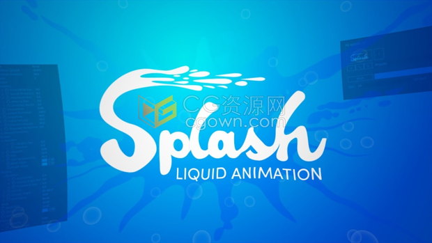Splash v1.01 AE脚本二维卡通液体流体飞溅MG图形动画工具