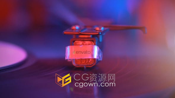 AE模板-复古投影仪电影黑胶唱片圣诞新年介绍开场白