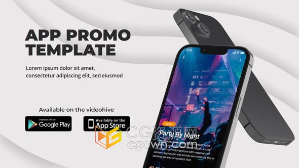 AE模板-iphone 13苹果手机模型展示应用推广数字营销网站介绍视频