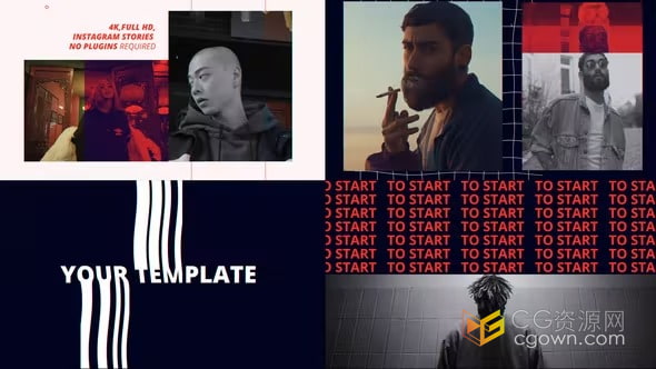 现代设计产品宣传品牌活动动态视频片头动画-AE模板下载