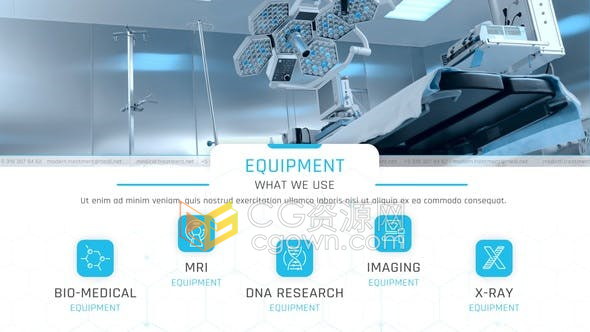 现代临床治疗医院宣传片保健健康医疗团队公司介绍视频动画-AE模板