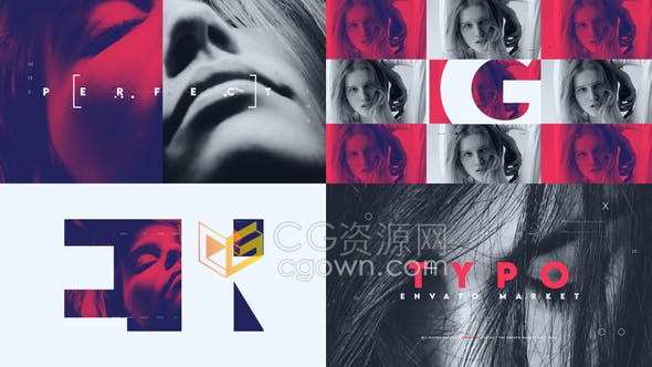 现代前奏开场视频短片动态时尚宣传介绍创意动画-AE模板