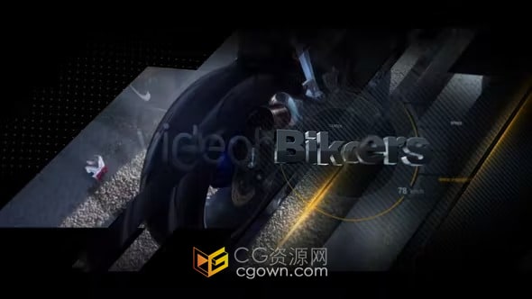 体育运动赛车比赛开场视频片头动画制作-AE模板