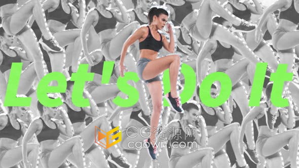 AE模板-体育运动宣传片健身游戏体育赛事片头开场视频