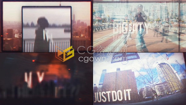 我的人生规则现代开放旅游城市生活方式时尚动感介绍动画视频片头-AE模板下载