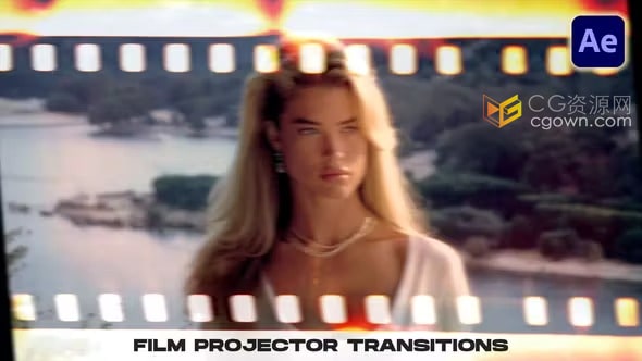 AE模板-16个胶片带电影放映机转场VOL. 2