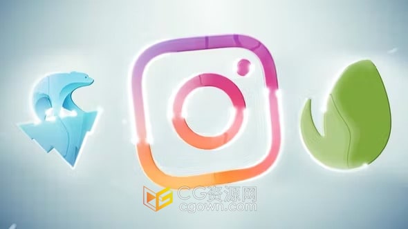 光泽明亮企业视频片头品牌LOGO动画-AE模板下载