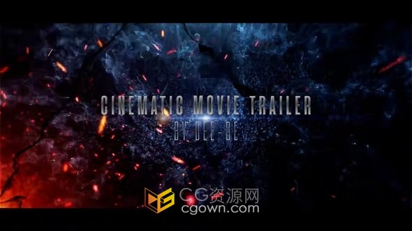 AE模板-Cinematic action trailer赛车英雄电影宣传动作大片预告片