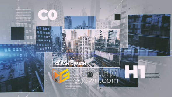 明亮场景介绍公司幻灯片现代企业发展历史产品介绍宣传片视频-AE模板