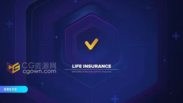 保险规划财务安全解决方案产品介绍文字提示视频广告-AE模板