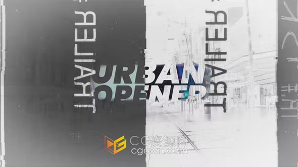快闪片头城市快速宣传体育赛事预告游戏活动开场-AE视频模板