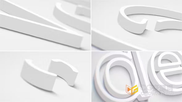 3D描边标志三维LOGO线条绘制挤出动画-AE模板