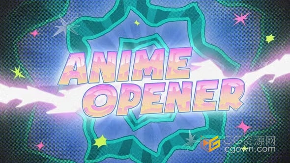 动漫卡通开场白Anime Cartoon Opener-AE模板