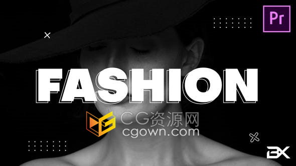 现代文字动画时尚过渡效果视频作品广告商业宣传介绍开场白-AE/PR模板