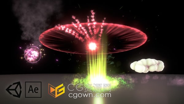 学习Unity和AE创建游戏中高级粒子视觉特效视频教程