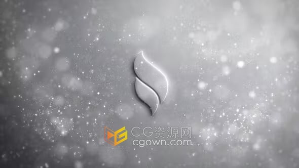 AE模板-大气闪光粒子动画场景时尚奢华高端标志LOGO片头