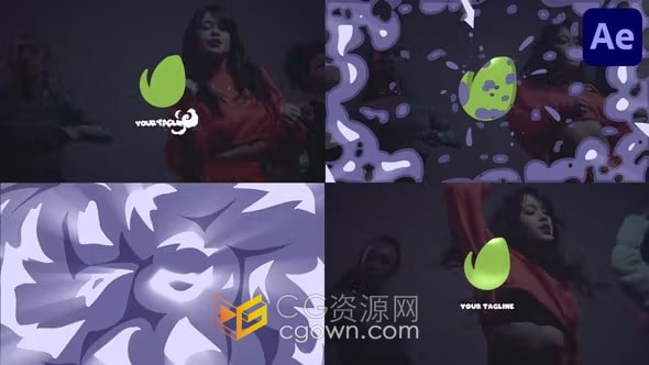 AE模板-卡通爆炸标志Cartoon Explosion Logo Opener