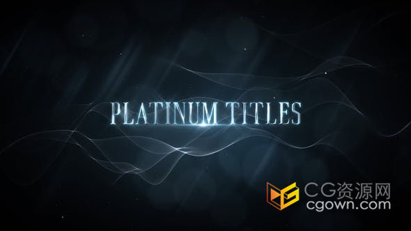 白光闪烁轻柔抽象光效线条背景展示优雅婚礼时尚奢侈品视频标题片头介绍-AE模板