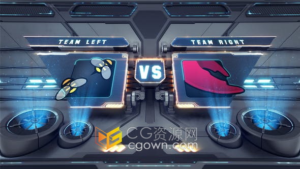 AE模板-3d战斗工业风格对比运动标志缓冲器插页过渡电视节目包装转场