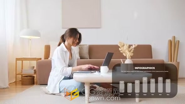 8组现代独特设计叠加视频画面中信息图表动画-AE模板