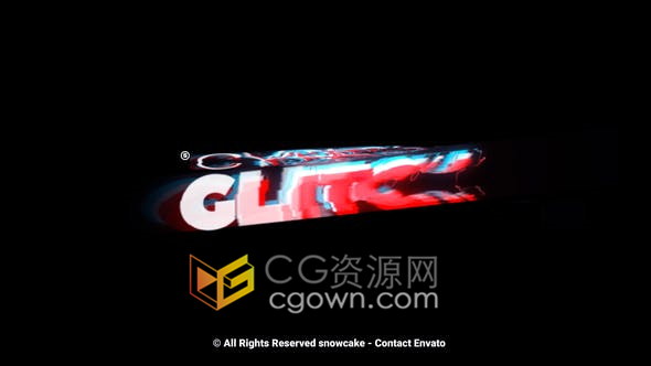 多种网络故障效果4K标题动画含音效-AE模板