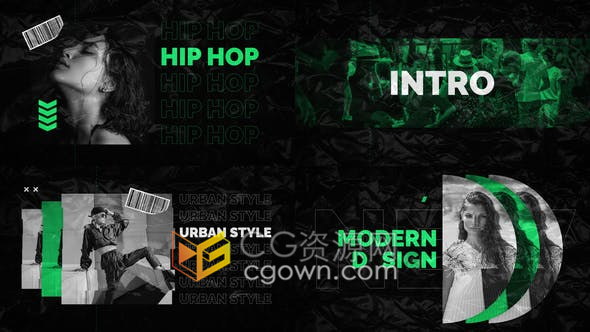 摇滚嘻哈都市街头风格现代时尚介绍视频-AE模板