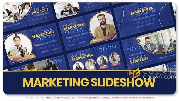 数字营销创意项目演示商业活动视频开场白-AE模板