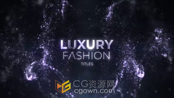 浪漫闪亮粒子特效宣传介绍标题动画晚会视频片头-AE模板