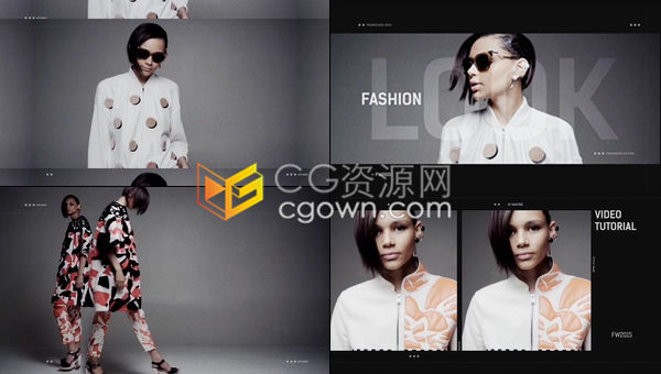 时尚潮流造型时尚表演活动开场白模特展示服装宣传片-AE模板下载