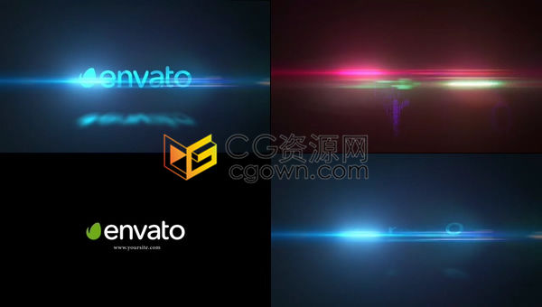 数字失真RGB分裂标志LOGO故障显示片头动画-AE模板下载