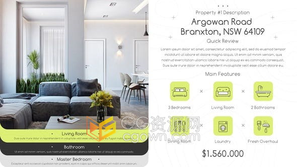 4K简约酒店公寓代理商房地产介绍推广视频广告-AE模板