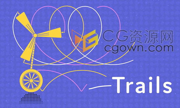 Trails v1.02 AE脚本制作运动路径拖尾线条轨迹MG动画带视频教程下载