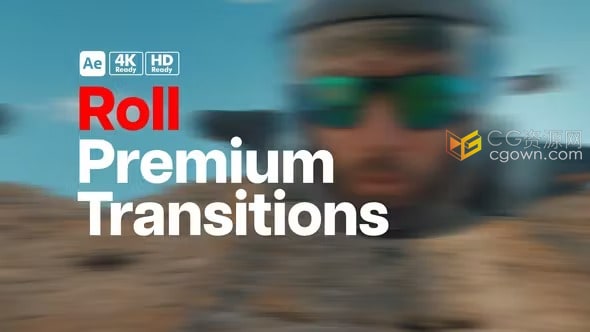 免费下载14组滚动过渡元素Premium Transitions Roll-AE模板