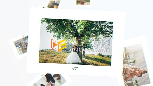素雅简洁纯白浪漫婚礼视频相册含四个不同时长版本-AE模板下载