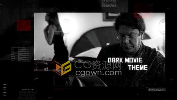 间谍侦探悬疑惊悚电影大片标题预告片-PR/AE模板