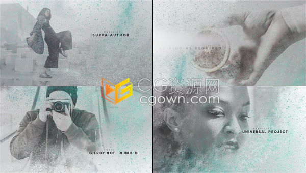 创建独特愉悦艺术感环境氛围大气时尚抽象粒子特效标题开场白-AE模板